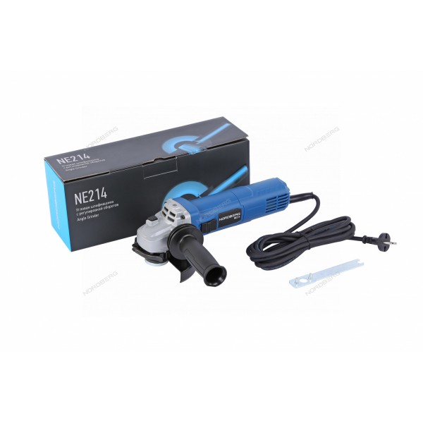 Угловая шлифмашина с регулировкой оборотов, 125 мм, 1400 Вт NORDBERG NE214