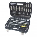 Набор торцевых головок  1/4"&1/2"DR 6-гранный 108 предметов ЭВРИКА 1/3 ER-80108