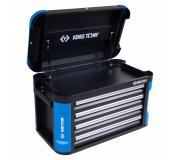 Ящик инструментальный, 4 выдвижных ящика и отсек, черный KING TONY 87G11-4B-BK