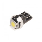 Автолампа T10W (W2,1x9,5d) 1 SMD 5050 WHITE 6000K 20лм 12V MEGAPOWER /10 /100 OLD M-10105W
