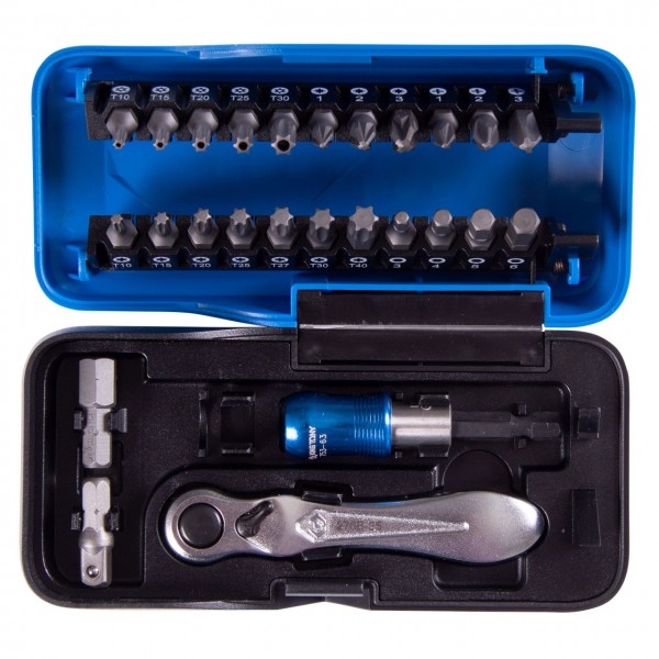 Набор вставок (бит) серии АТОМ, 1/4, PH, PZ, Hex, Torx, 26 предметов KING TONY 1026CQ-AM