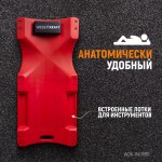 Лежак ремонтный подкатной, пластиковый, красный WDK-84068R