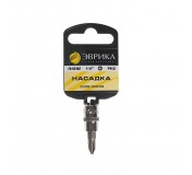 Насадка ER-93102H 1/4" DR филлипс PH.2 (с держателем) ЭВРИКА 1/240