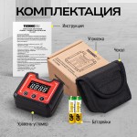 Компактный электронный уровень-угломер с магнитом 65 мм TECHNICOM TC-LA65C