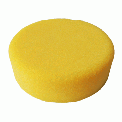 asturomec полировальник v90702 мягкий желтый 160х55мм, круглый край, крепление липучка