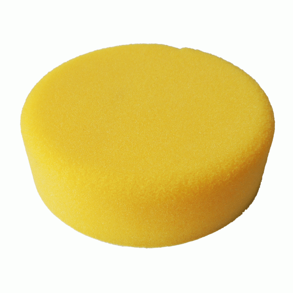 asturomec полировальник v90702 мягкий желтый 160х55мм, круглый край, крепление липучка V90702