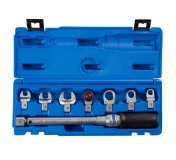 Динамометрический ключ серии FIT, 9х12 мм с набором насадок 10-17 мм, 4-20 Нм, кейс KING TONY 345102D08MR