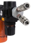Распределитель V-образный пневматический, 2 быстроразъемных EU соедения 1/4, вход с резьбо WDK-82MV