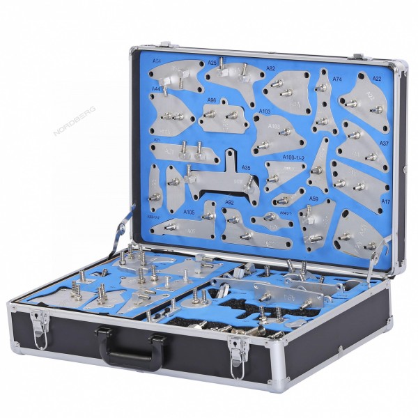 Комплект переходников в кейсе для замены масла в АКПП NORDBERG CM105K