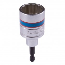 Головка для шуруповерта двенадцатигранная 1/4, 24 мм, L = 80 мм KING TONY 76B824M