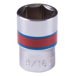 Головка торцевая стандартная шестигранная 3/8, 9/16, дюймовая KING TONY 333518S