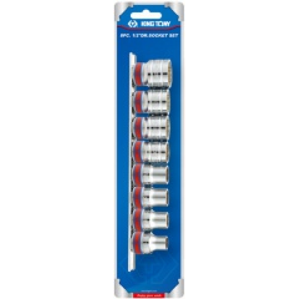 Набор торцевых головок 1/2, двенадцатигранные, 8 предметов king tony 4010sr KING TONY 4010SR