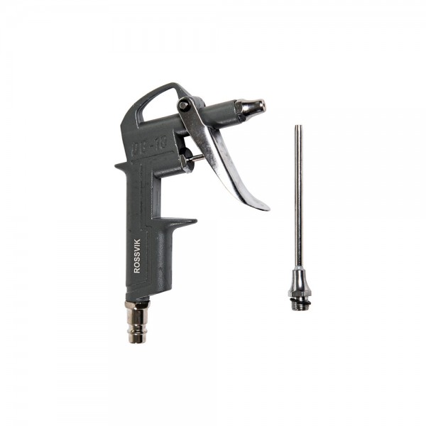 (DG-10) Пистолет обдувочный ROSSVIK, насадка 100м, корпус металлический CDG-10-2-3