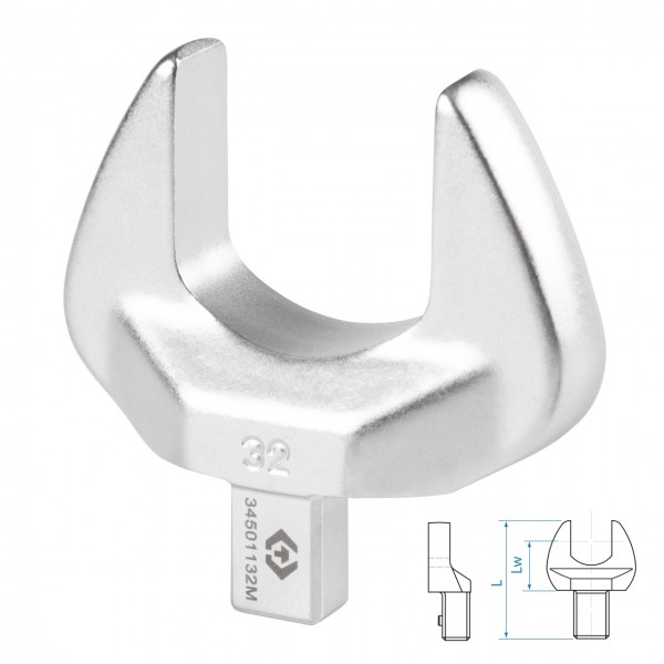 Насадка рожковая серии FIT, 32 мм, 9х12 мм KING TONY 34501132M