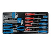 Набор отверток, пассатижей и шестигранников Г-образных, ложемент, 29 предметов KING TONY 9-90129CR