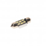 Автолампа C5W (SV8,5) 6 SMD 2835 WHITE 6000K 31мм 90лм24V MEGAPOWER /10 /100 OLD M-70251W-24