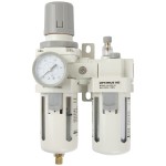 Блок подготовки воздуха 1/2 с фильтром, манометром, маслораспылителем и регулятором давления AC4010-04