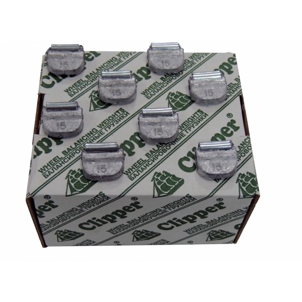Грузики балансировочные для стальных дисков 15 г, 100 шт. CLIPPER 0215