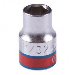 Головка торцевая стандартная шестигранная 3/8, 11/32, дюймовая KING TONY 333511S