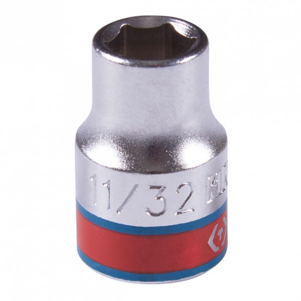 Головка торцевая стандартная шестигранная 3/8, 11/32, дюймовая KING TONY 333511S