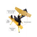 Трубогиб гидравлический со встроенным насосом 1/2” - 2”, 13 т на треноге  Car-Tool CT-13122T