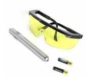 UV набор для поиска утечек фреона, фонарик + очки Car-tool CT-M1031