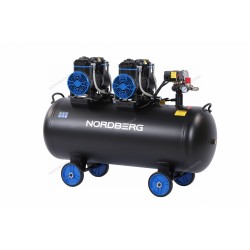 Компрессор безмасляный 220 В, ресивер 125 л, 500 л/мин NORDBERG NCEO120/500