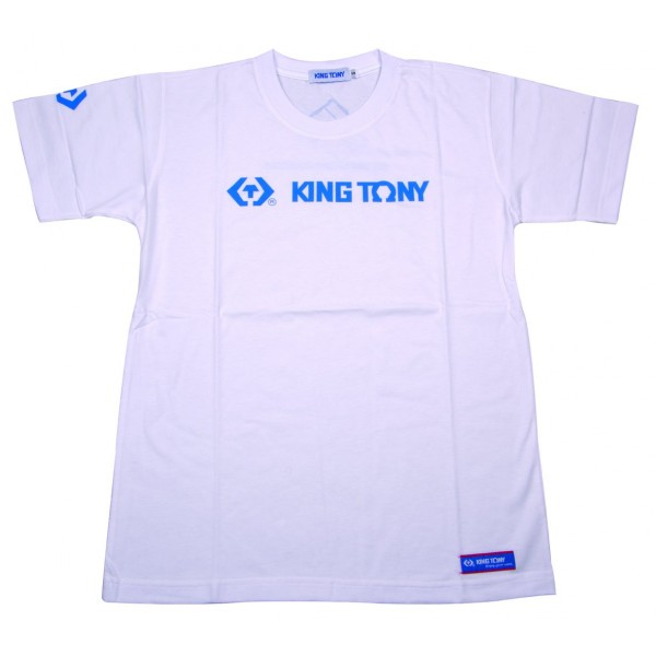 Футболка с логотипом бренда KING TONY (размер: L), белая KING TONY ZS142W-L