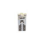 Автолампа T10W (W2,1x9,5d) 5 SMD 3528 WHITE 6000K 90лм   12V MEGAPOWER /10 /100 M-10611W