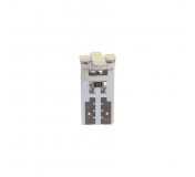 Автолампа T10W (W2,1x9,5d) 5 SMD 3528 WHITE 6000K 90лм   12V MEGAPOWER /10 /100