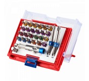 Набор вставок (бит) 1/4, TORX, HEX, PZ, PH, SLOT, 28 предметов