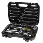 Набор инструмента  1/4"&1/2"DR 6-гранный 82 предмета ЭВРИКА 1/3 ER-80082