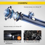 Видеоэндоскоп промышленный, экран 5, 2 камеры, 2Мп, 1920х1080, 3м, 5.5 мм сменный зонд iCartool IC-V116B-3