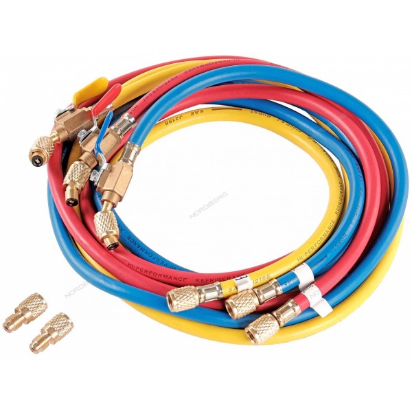 Шланг заправочный для фреона 1,8 м (в компл. 3 шт) NFH18