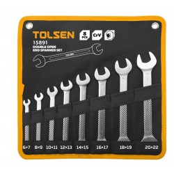 Набор рожковых ключей, 6-22 мм, 8 предметов TOLSEN TT15891
