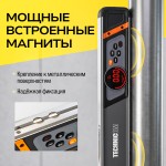 Уровень-угломер электронный с лазером и магнитами TECHNICOM , 2 дисплея, боковой и верхний, автокалибровка, автоотключение, 40 см TC-LA907
