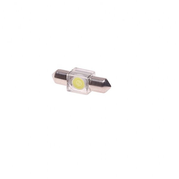 Автолампа C10W (SV8,5) 1 SMD 7080 WHITE 6000K 36мм 60лм 12V MEGAPOWER /10 /100 OLD M-85184W