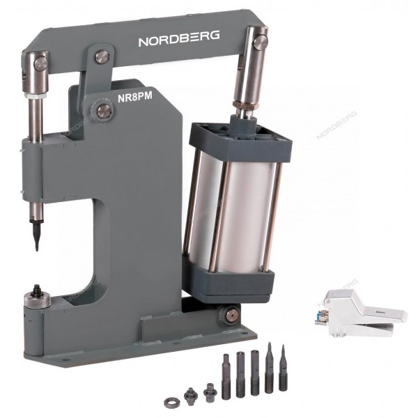 Пневматический станок для заклепки грузовых тормозных колодок цилиндр 160 NORDBERG NR8PM