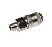 Быстроразъем пневматический ER-SE1-2SM:с клапаном с наружной резьбой 1/4" ЭВРИКА /1/10