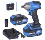 Гайковерт аккумуляторный, 1/2", 21 В, 500 Нм, 2 аккумулятора 4 A и зарядное устройство, в кейсе NORDBERG NE802K