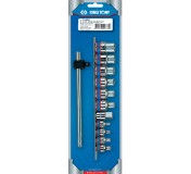 Набор торцевых головок 3/8, 1/2, TORX Е-стандарт, E4-E20, вороток, 12 предметов KING TONY 7112PR