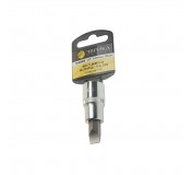 Насадка-вставка с битой шлиц SL10 ER-94302H 1/2 10мм L=60мм (с держателем) ЭВРИКА /1/20