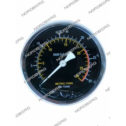 Манометр осевой глицеринонаполненный для пресса N3615F