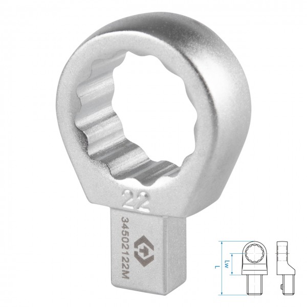 Насадка накидная серии FIT, 22 мм, 9х12 мм KING TONY 34502122M