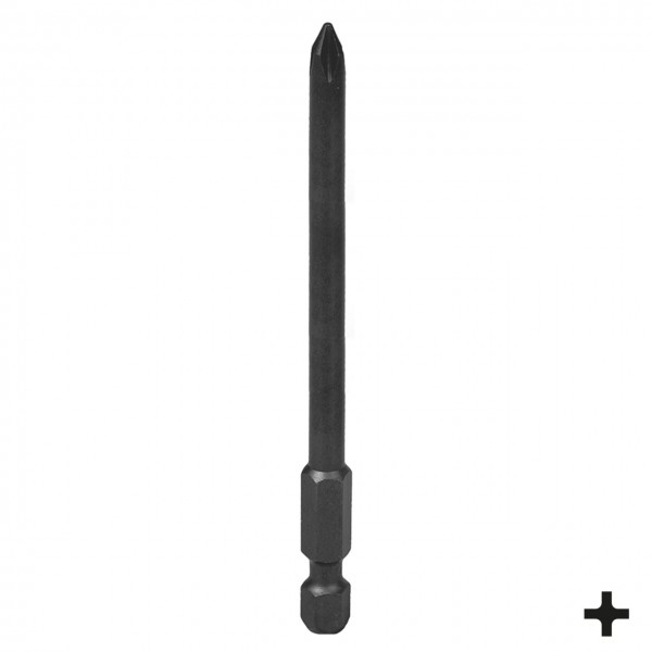 Вставка (бита) торцевая 1/4, Phillips, PH1, 90 мм, для шуруповерта KING TONY 719001P