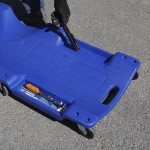 Лежак ремонтный, подкатной, пластиковый, синий OPT-40130B