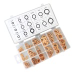 Набор медных шайб, 15 типоразмеров, 150 шт WDK-214067