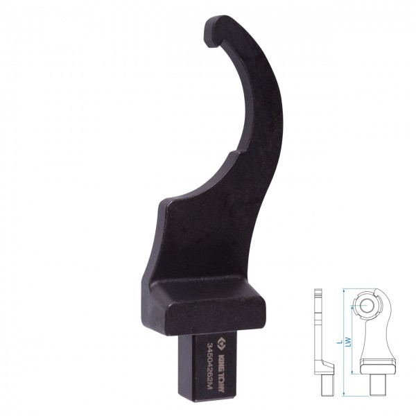 Насадка радиусная серии FIT, 62 мм, 14х18 мм KING TONY 34504262M