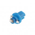 Автолампа T5 (W2*4.6d с патроном B8.5d) 1 SMD 3528  BLUE 2лм   12V MEGAPOWER /10 /100 M-50213B