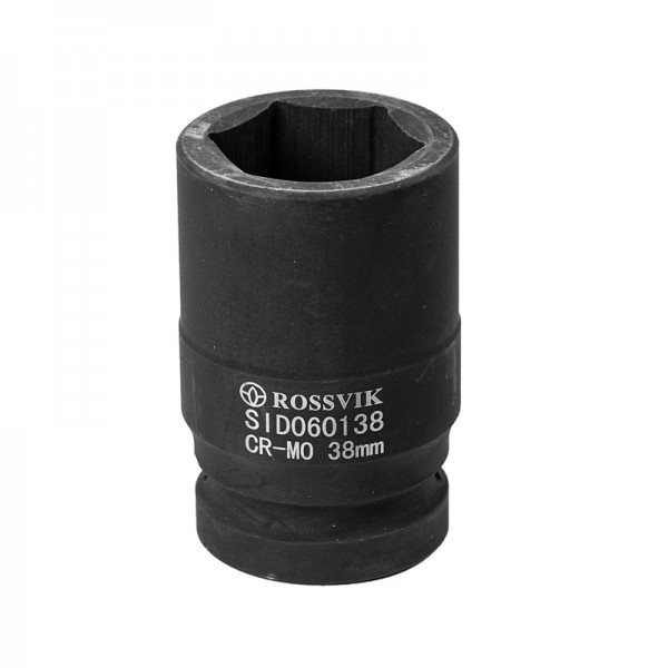 Головка торцевая ударная, глубокая ROSSVIK, 1", 38мм SID060138